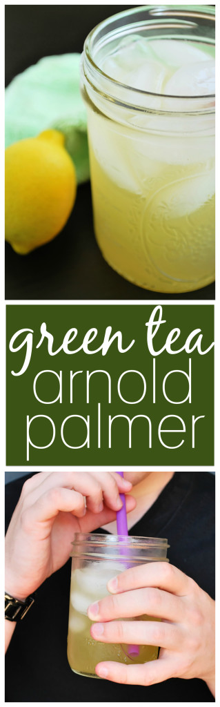 Green Tea Arnold Palmer: A refreshing and naturally-sweetened summertime drink is only three ingredients away! || fooduzzi.com