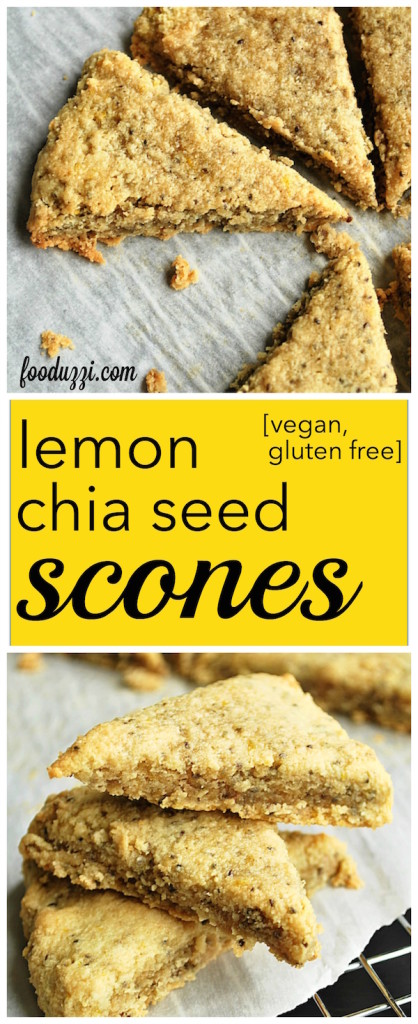 Lemon Chia Seed Scones || fooduzzi.com recipes