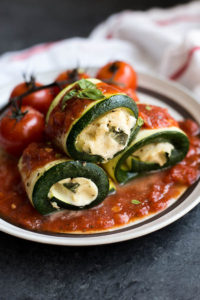 Cheesy Vegan Zucchini Roll Ups - Fooduzzi