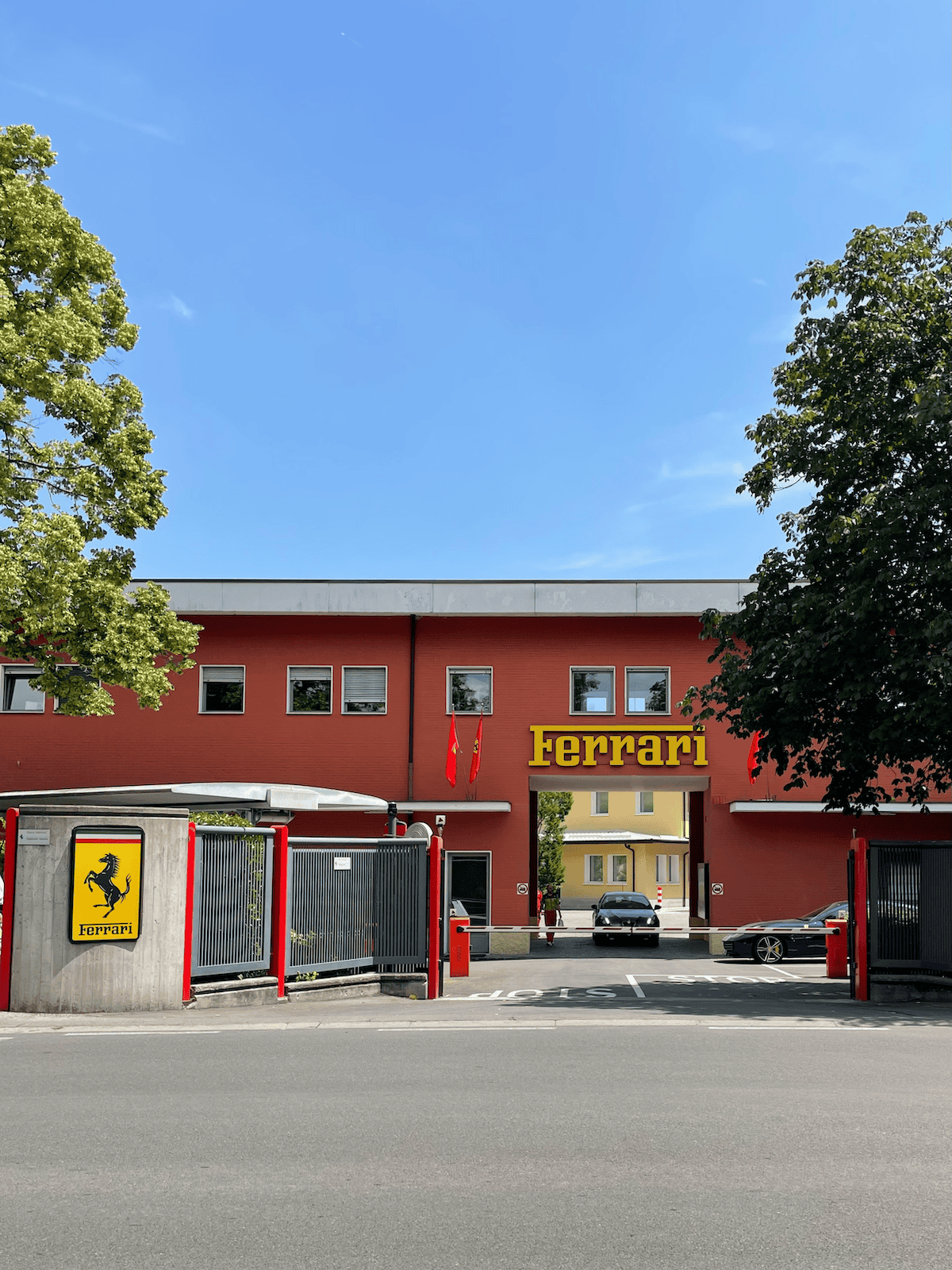 the historic Ferrari factory enterance